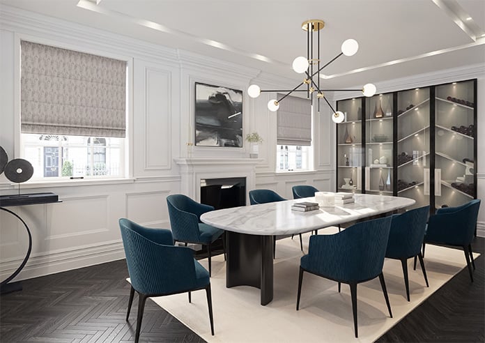 Anodise, Antique Iron - Motorised Roman Blind - Image 6